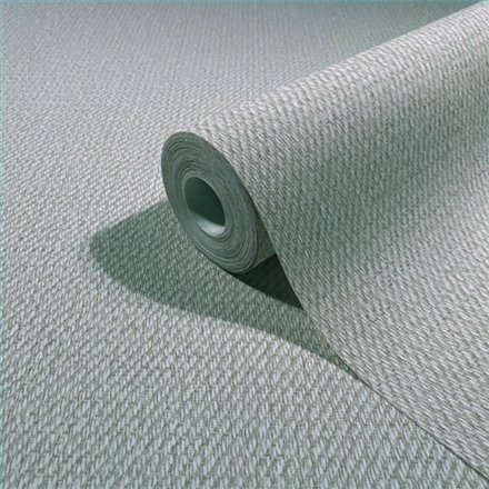 Ref.SP7019 estancia decorada con tejido tapicería Verde y fondo Gris, supreme