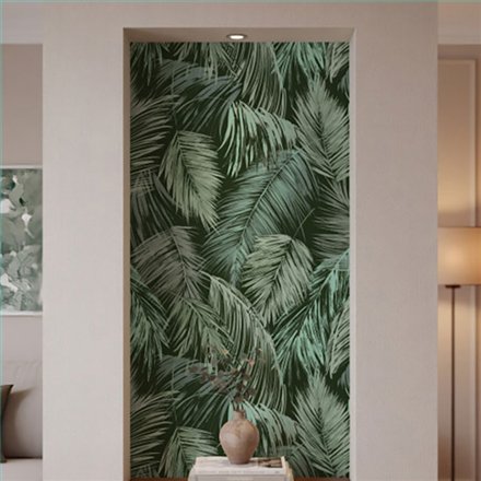 Ref.SP9053 ambiente real de hojas de palmera supreme, en Verde