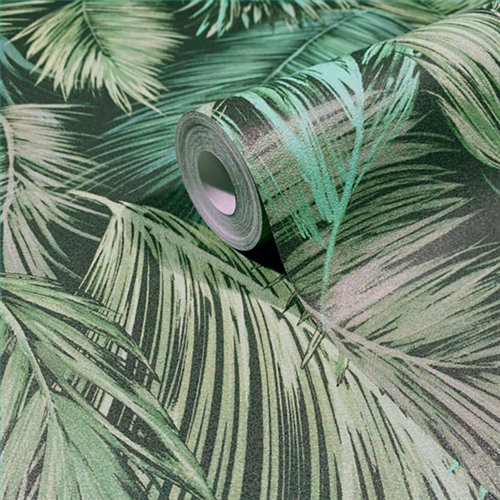 Ref.SP9053 ambiente con supreme hojas de palmera acabado Verde