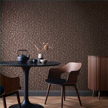 Ref.SP9061 ambiente real de piel de leopardo supreme, en tono Marrón