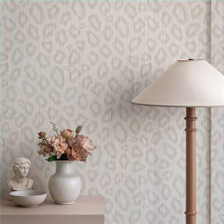 Ref.SP9062 foto de ambiente piel de leopardo supreme fondo Beige con Topo