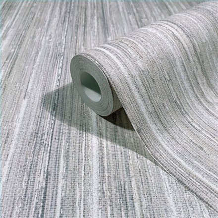 Ref.SP9048 estancia decorada con vetas verticales Topo, Beige, Blanco Roto y Lila y fondo Gris, supreme