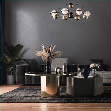 Ref.SP2430 foto de ambiente efecto cemento supreme acabado Gris