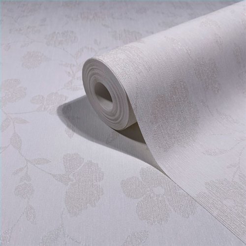 Ref.SP2584 ambiente con supreme flores silueta en tono Marfil