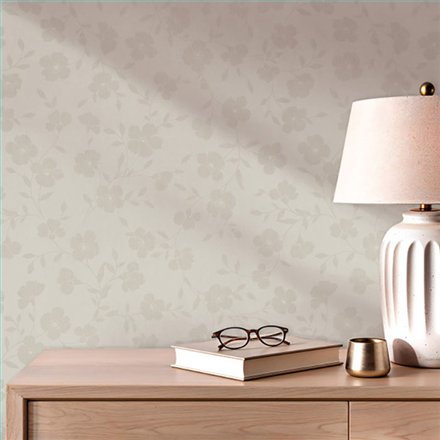 Ref.SP2586 ambiente real de flores silueta supreme, en Beige