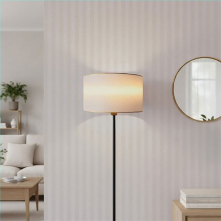 Ref.SP2582 ambiente real de rayas clásicas supreme, en tono Beige