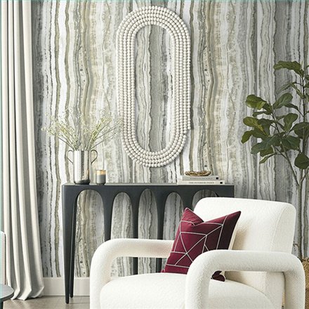 Ref.EW51608 ambiente real de ónix white accents, sobre fondo Beige en tonos Blanco Roto, Topo, Gris y Negro