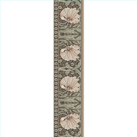 Ref.182110 ambiente real de tulipanes entrelazados hidden treasures, sobre fondo Marrón en tonos Beige, Verde y Topo