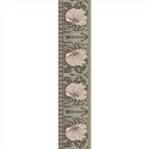 Ref.182110 ambiente real de tulipanes entrelazados hidden treasures, sobre fondo Marrón en tonos Beige, Verde y Topo