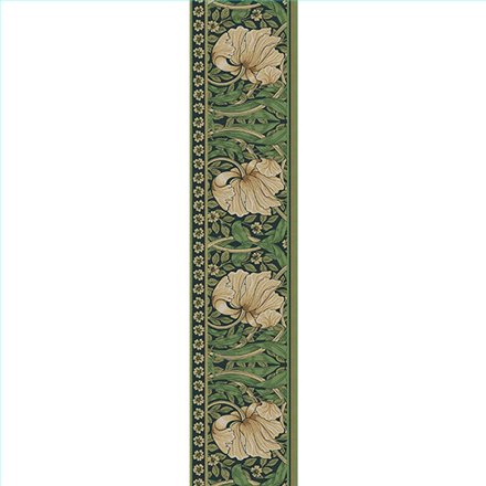 Ref.182108 ambiente real de tulipanes entrelazados hidden treasures, sobre fondo Negro en tonos Verde, Beige y Marrón