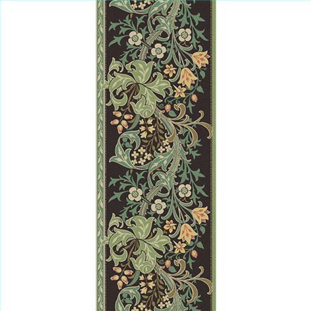 Ref.182107 foto de ambiente lirios arts & crafts hidden treasures fondo Verde con Beige, Marrón y Caldera
