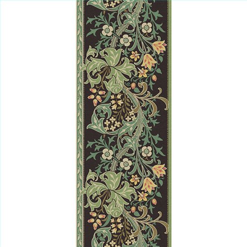 Ref.182107 foto de ambiente lirios arts & crafts hidden treasures fondo Verde con Beige, Marrón y Caldera