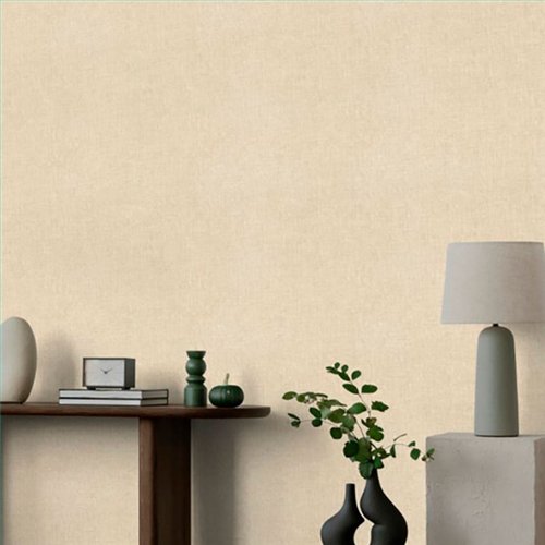 Ref.002-COT vista de ambiente, cotton: fondo Beige, motivo lino