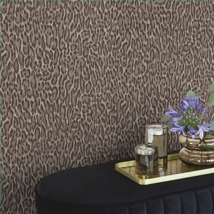 Ref.021-COT foto de ambiente leopardo cotton fondo Gris con Topo