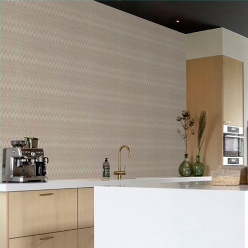 Ref.041-COT ambiente con cotton zigzag Topo sobre fondo Beige