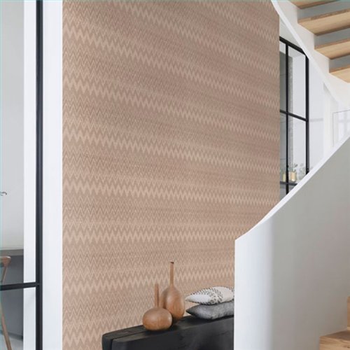 Ref.048-COT foto de ambiente zigzag cotton fondo Beige con Marrón