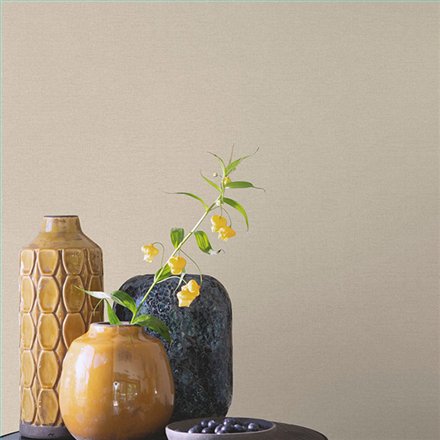 Ref.017-BOO foto de ambiente liso tejido bamboo fondo Verde con Beige