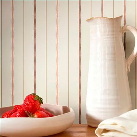 Ref.FAMI-202728201 foto de ambiente rayas finas maison de famille fondo Beige con Granate y Beige