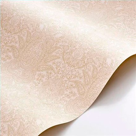 Ref.FAMI-202711200 ambiente real de damasco cachemir maison de famille, sobre fondo Beige en tonos Ocre