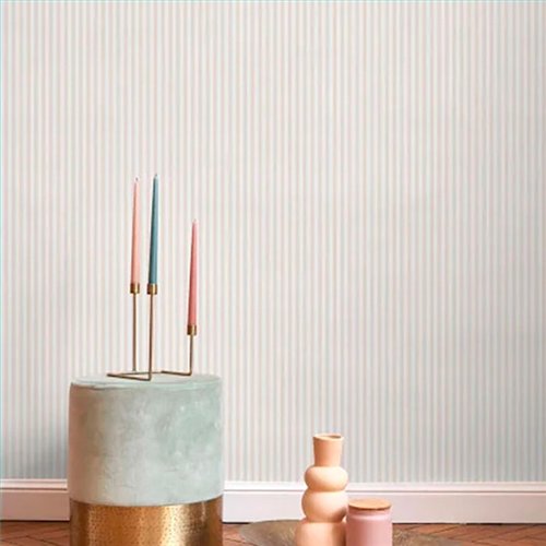 Ref.OUTT29881010 estancia decorada con rayas Beige y fondo Blanco, once upon a time 3
