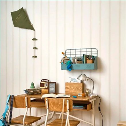 Ref.OUTT202959119 estancia decorada con rayas pespunte Beige y fondo Blanco, once upon a time 3