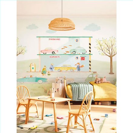 Ref.OUTT203018707NW estancia decorada con mural garaje en Multicolor, once upon a time 3