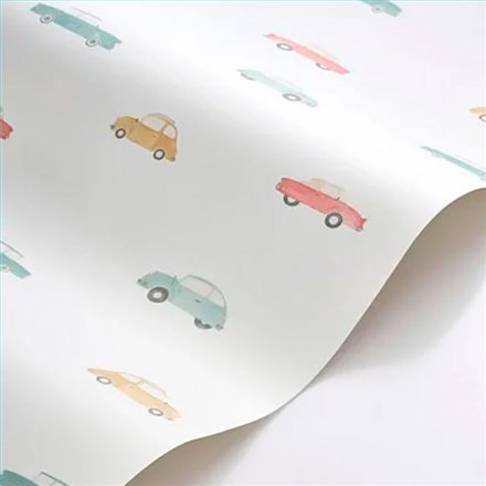 Ref.OUTT202886808 foto de ambiente coches antiguos once upon a time 3 fondo Blanco con Verde, Ocre, Rojo y Beige