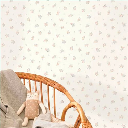 Ref.OUTT202929111 foto de ambiente florecillas once upon a time 3 fondo Blanco con Rosa, Violeta y Ocre