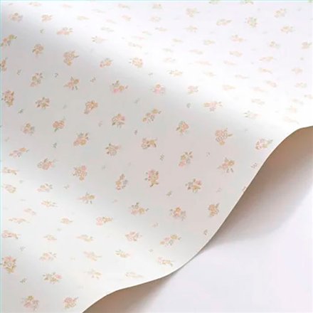 Ref.OUTT202921404 ambiente con once upon a time 3 florecillas Rosa, Ocre y Gris sobre fondo Blanco