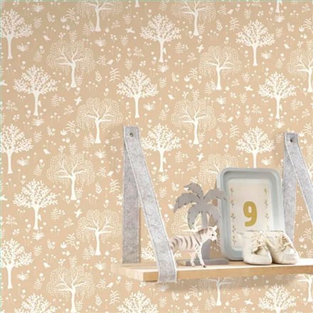 Ref.OUTT202901401 estancia decorada con bosque encantado Blanco y fondo Beige, once upon a time 3