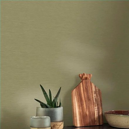 Ref.CANP201307575 ambiente con canopee liso efecto seda en tono Verde