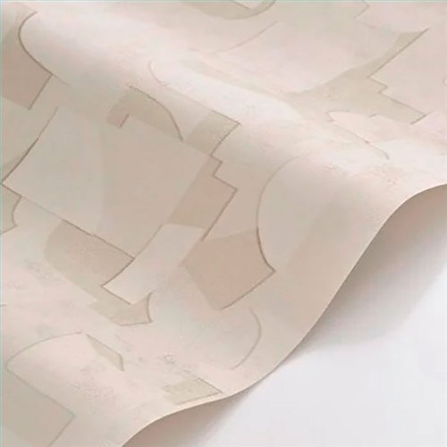 Ref.BATE202761164 foto de ambiente collage formas basalte fondo Beige con Blanco Roto y Topo