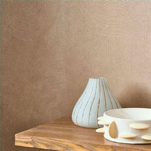 Ref.BATE202782361 ambiente con basalte arcos en relieve Dorado sobre fondo Marrón